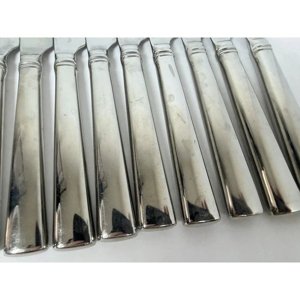 Reed & Barton Perspective Stainless Dinner Knives Lot Of 11 Replacements